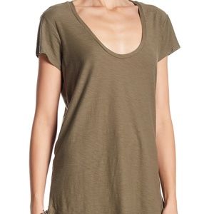 James Perse Deep V Neck Tee, NWT